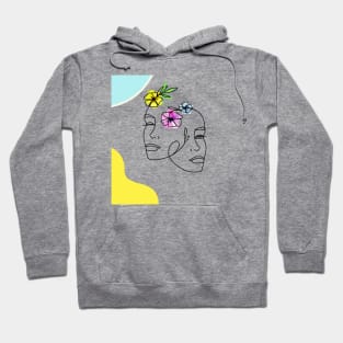 one line girls Hoodie